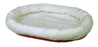 Trixie 28631 knuffelbed, 47 × 38 cm, wolwit/rood