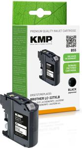 KMP Inktcartridge vervangt Brother LC-227XLBK Compatibel Zwart B55 1531,4001