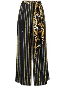 Camilla Coast To Coast-print silk trousers - Noir