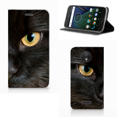 Motorola Moto C Plus Hoesje maken Zwarte Kat Motorola Moto C Plus Hoesje maken Zwarte Kat