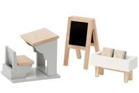 byAstrup houten poppenhuis klaslokaal 3 delig