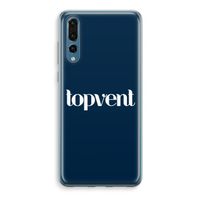 Topvent Navy: Huawei P20 Pro Transparant Hoesje - thumbnail