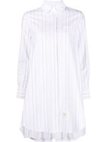 Thom Browne robe-chemise à rayures - Blanc