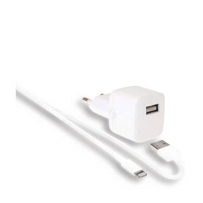 WeFix 2.4A USB-A wandlader en oplaadkabel (1m) WeFix 2.4A USB-A wandlader en oplaadkabel (1m)