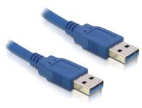 Delock Kabel USB 3.0 Type-A stekker > USB 3.0 Type-A stekker 5 m blauw