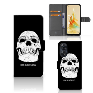 Telefoonhoesje met Naam OPPO Reno8 T 4G Skull Eyes