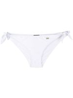 Dolce & Gabbana bas de bikini à plaque logo - Blanc