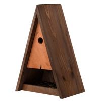 Houten vogelhuisje/nestkast bruin 40 cm - Vogelhuisjes