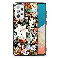 Bloemen Hoesje voor Samsung Galaxy A73 Dark Flowers