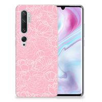 Xiaomi Mi Note 10 Pro TPU Case White Flowers