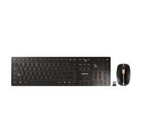 CHERRY DW 9100 SLIM toetsenbord Inclusief muis Universeel RF-draadloos + Bluetooth QWERTY Amerikaans Engels Zwart