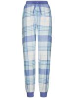 Flanellen pyjamabroek blauwe ruiten