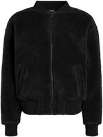 Karl Lagerfeld veste bomber zippée à logo brodé - Noir