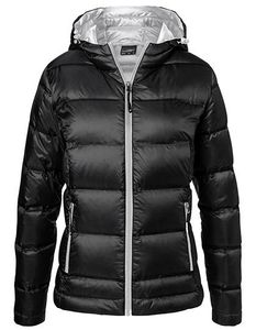 James+Nicholson JN1151 Dames Hooded Down Jacket