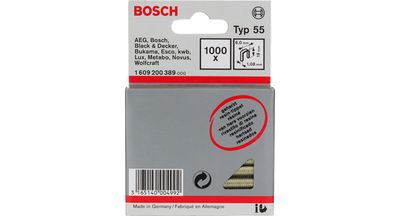 Niet met smalle rug type 55, geharst, 6 x 1,08 x 23 mm, verpakking van 1000 stuks 1000 stuk(s) Bosch Accessories 1609200374 Afm. (l x b) 23 mm x 6 mm