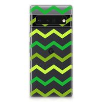 Google Pixel 6 Pro TPU bumper Zigzag Groen