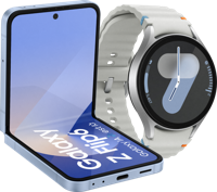 Samsung Galaxy Z Flip 6 512GB Blauw 5G + Samsung Galaxy Watch 7 Zilver 44mm