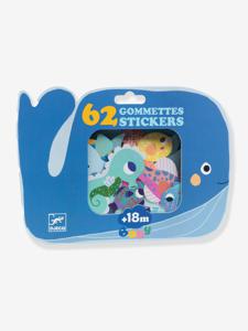 62 dierenstickers - DJECO blauw