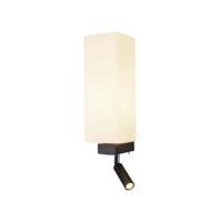 SLV wandopbouwarmatuur QUADRASS SPOT/wandverlichting binnen, ledspot, opbouwarmatuur, wandopbouwarmatuur, wandspot / E27 3000K 2 W 200 lm zwart 25 graden