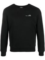 A.P.C. sweat à logo imprimé - Noir