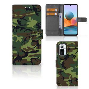 Xiaomi Redmi Note 10 Pro Telefoon Hoesje Army Dark