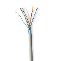 NEDIS Netwerkkabelrol | CAT6 | Massief | F/UTP | CCA | 1000ft | Binnen | Rond | PVC | Grijs | Geschenkdoos