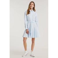 POLO Ralph Lauren blousejurk met ceintuur lictblauw