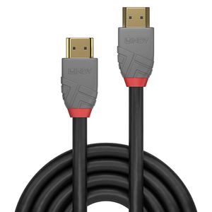 Lindy 36968 HDMI kabel 15 m HDMI Type A (Standaard) Zwart, Grijs