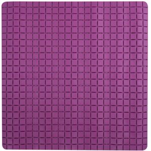 MSV Douche/bad anti-slip mat badkamer - rubber - paars - 54 x 54 cm   -