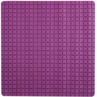 MSV Douche/bad anti-slip mat badkamer - rubber - paars - 54 x 54 cm   -