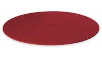 Dynavox Platenplaat PM2 voor platenspelers, antistatisch vilt, 30 cm diameter, rood