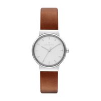 Horlogeband Skagen SKW2192 Leder Bruin 14mm