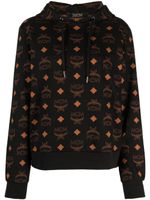 MCM monogram-print cotton hoodie - Noir