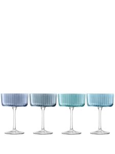 LSA International lot de quatre verres à cocktail Gems - Bleu