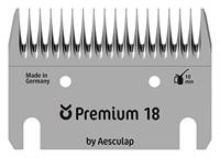 Kerbl 18959 Premium scheermessenset, rund, 18/17 tanden