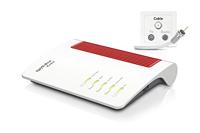 AVM FRITZ!Box 6660 kabel (DOCSIS-3.1-kabelmodem, 2x2 WLAN AX (Wi-Fi 6) met 2.400 Mbit/s (5 GHz) en 600 Mbit/s (2,4 GHz), 1 x 2,5 Gigabit LAN-poort)