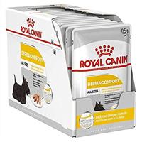 ROYAL CANIN Dermacoport Mousse | 12 x 85 g | Natvoer voor volwassen honden vanaf 10 maand | Voor gevoelige huid | Met omega-3 en -6 vetzuren