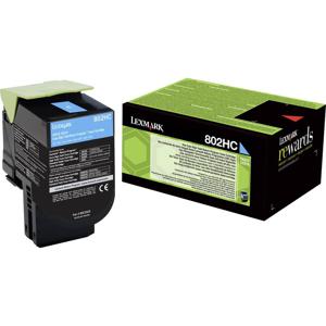 Lexmark Toner 802HC CX410 CX510 Origineel Cyaan 3000 bladzijden 80C2HC0