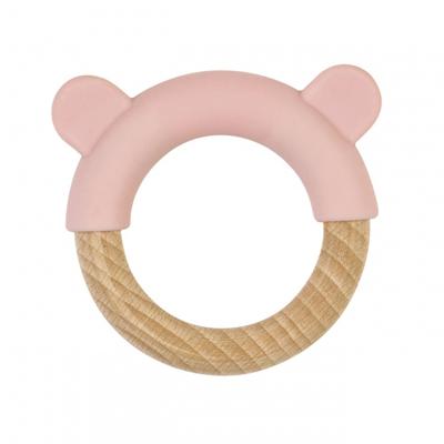 Saro bijtring met oren roze junior Saro bijtring met oren roze junior