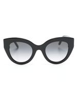 Alexander McQueen Eyewear lunettes de soleil à monture oversize - Noir - thumbnail