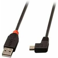 Lindy 31972 - USB 2.0 kabel type A stekker/mini-B 90° hoek - 2 m