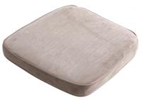 Madison zitkussen Velvet 48 x 46 x 5 cm cm katoen taupe