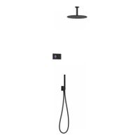 Regendouche set electronisch Tres Shower technology | Inbouw | Thermostaatkraan | 2-weg | Rond | Zwart mat - thumbnail