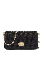 Miu Miu mini sac Miu Crystal en cuir Nappa - Noir - thumbnail