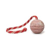 IDC Natural Rubber Ball with String, Horizontally Grooved, 60 mm