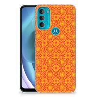 Motorola Moto G71 5G TPU bumper Batik Oranje - thumbnail