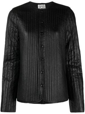 TOTEME Leren jack - Zwart