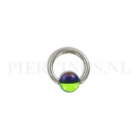 BCR 1.6 mm acryl groen blauw - thumbnail