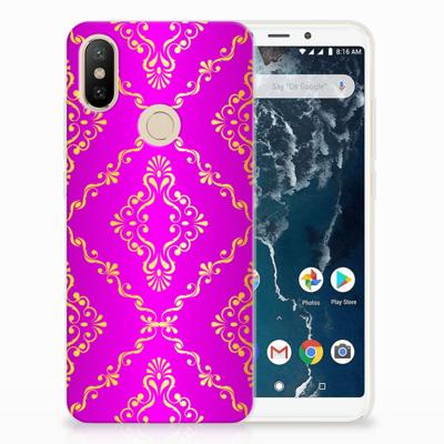 Siliconen Hoesje Xiaomi Mi A2 Barok Roze Siliconen Hoesje Xiaomi Mi A2 Barok Roze