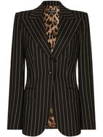 Dolce & Gabbana blazer Turlington à simple boutonnage - Noir